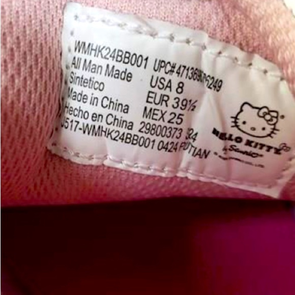 Saniro Hello Kitty Pink Size 8 Sneakers - Picture 5 of 5